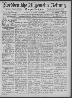 Norddeutsche allgemeine Zeitung vom 25.01.1889