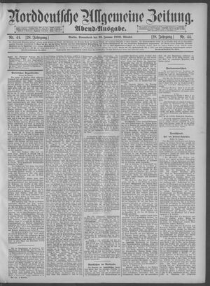 Norddeutsche allgemeine Zeitung on Jan 26, 1889