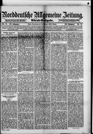 Norddeutsche allgemeine Zeitung on Feb 14, 1889