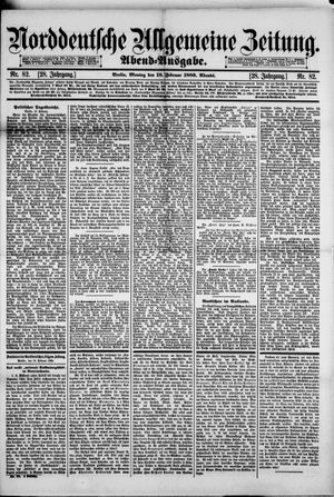 Norddeutsche allgemeine Zeitung vom 18.02.1889