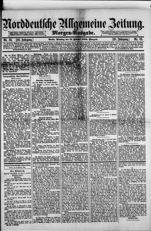 Norddeutsche allgemeine Zeitung vom 19.02.1889