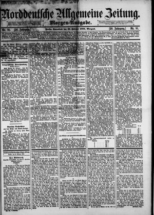 Norddeutsche allgemeine Zeitung vom 23.02.1889