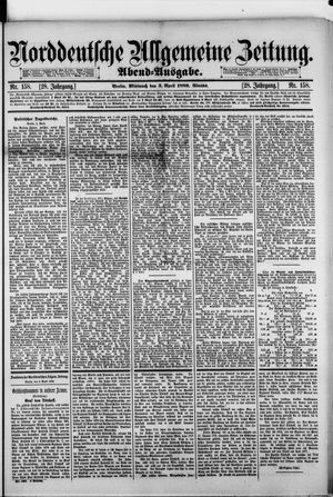 Norddeutsche allgemeine Zeitung on Apr 3, 1889