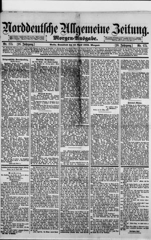 Norddeutsche allgemeine Zeitung vom 13.04.1889