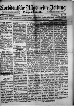 Norddeutsche allgemeine Zeitung vom 11.05.1889