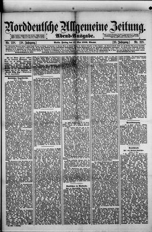 Norddeutsche allgemeine Zeitung on May 17, 1889