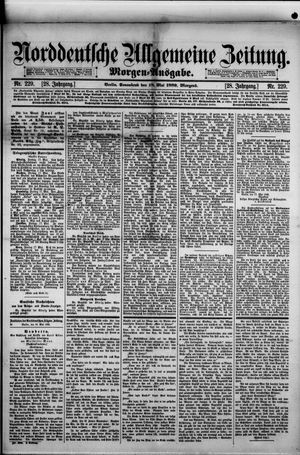 Norddeutsche allgemeine Zeitung on May 18, 1889