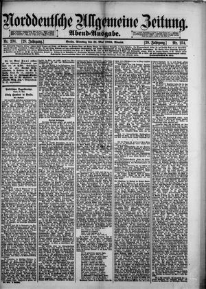 Norddeutsche allgemeine Zeitung on May 21, 1889
