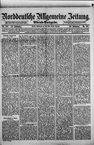 Norddeutsche allgemeine Zeitung vom 22.05.1889