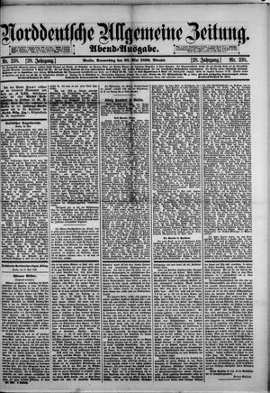 Norddeutsche allgemeine Zeitung on May 23, 1889