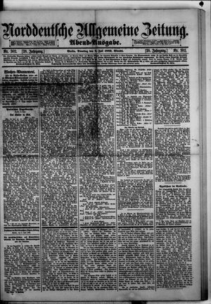 Norddeutsche allgemeine Zeitung on Jul 2, 1889