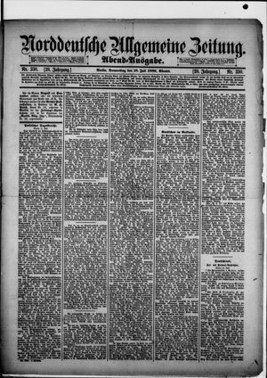 Norddeutsche allgemeine Zeitung vom 18.07.1889