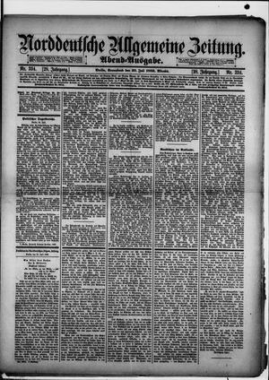 Norddeutsche allgemeine Zeitung vom 20.07.1889