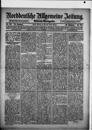 Norddeutsche allgemeine Zeitung on Jul 23, 1889