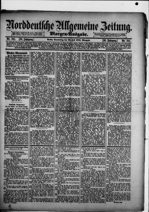 Norddeutsche allgemeine Zeitung on Jul 25, 1889