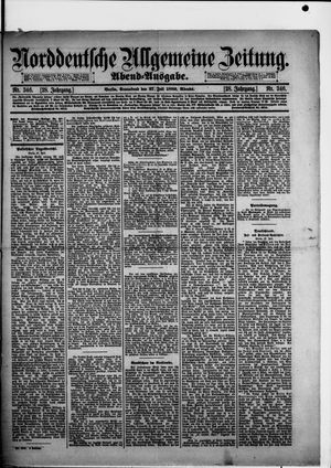 Norddeutsche allgemeine Zeitung on Jul 27, 1889