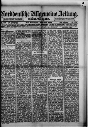 Norddeutsche allgemeine Zeitung on Aug 1, 1889