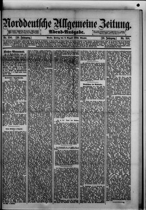 Norddeutsche allgemeine Zeitung vom 02.08.1889