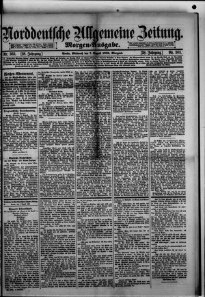 Norddeutsche allgemeine Zeitung on Aug 7, 1889