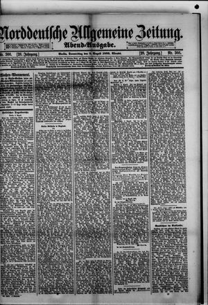 Norddeutsche allgemeine Zeitung vom 08.08.1889