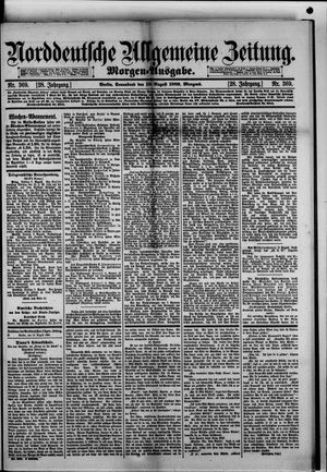 Norddeutsche allgemeine Zeitung on Aug 10, 1889