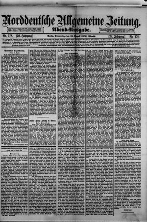 Norddeutsche allgemeine Zeitung vom 15.08.1889