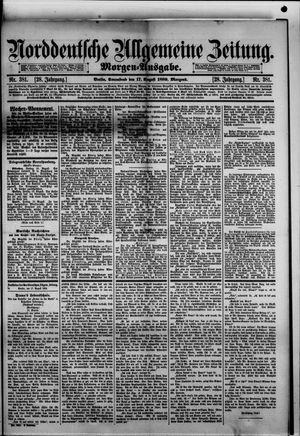 Norddeutsche allgemeine Zeitung vom 17.08.1889