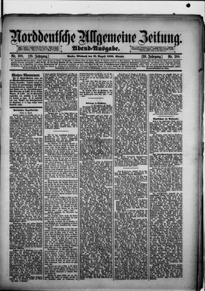 Norddeutsche allgemeine Zeitung vom 21.08.1889