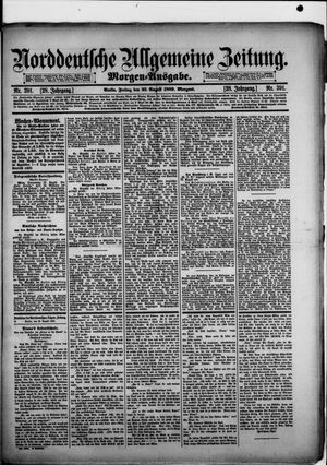 Norddeutsche allgemeine Zeitung on Aug 23, 1889