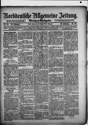 Norddeutsche allgemeine Zeitung vom 23.08.1889