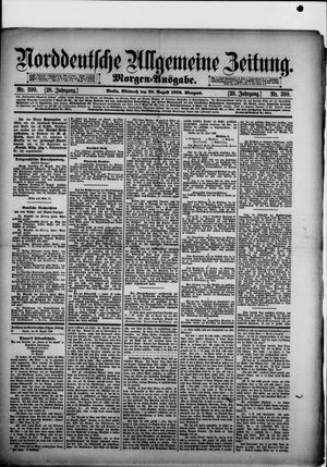 Norddeutsche allgemeine Zeitung vom 28.08.1889