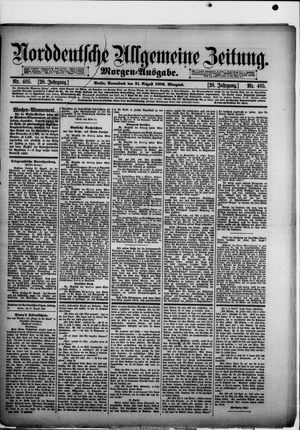 Norddeutsche allgemeine Zeitung vom 31.08.1889