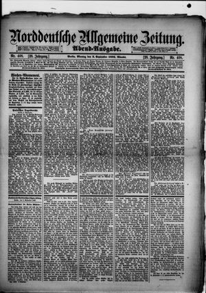 Norddeutsche allgemeine Zeitung vom 02.09.1889