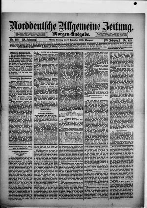 Norddeutsche allgemeine Zeitung vom 08.09.1889
