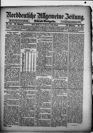 Norddeutsche allgemeine Zeitung vom 13.09.1889