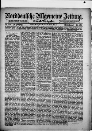 Norddeutsche allgemeine Zeitung vom 16.09.1889