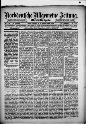 Norddeutsche allgemeine Zeitung vom 19.09.1889