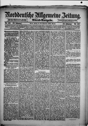 Norddeutsche allgemeine Zeitung vom 20.09.1889
