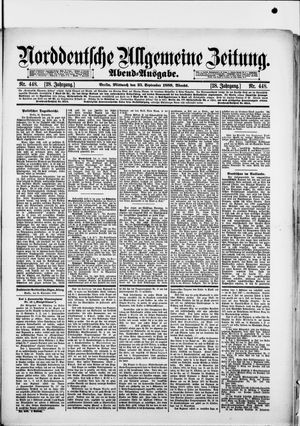 Norddeutsche allgemeine Zeitung vom 25.09.1889