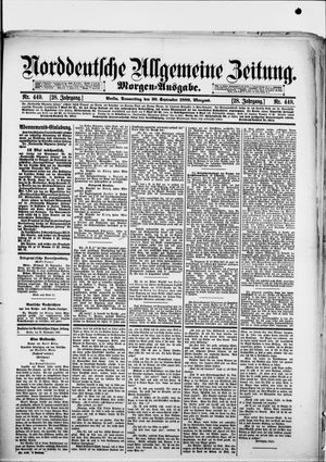 Norddeutsche allgemeine Zeitung vom 26.09.1889
