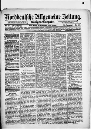 Norddeutsche allgemeine Zeitung vom 29.09.1889