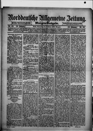 Norddeutsche allgemeine Zeitung vom 03.10.1889