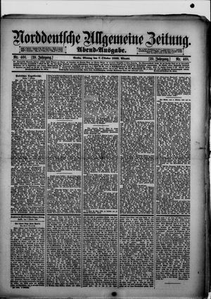 Norddeutsche allgemeine Zeitung vom 07.10.1889