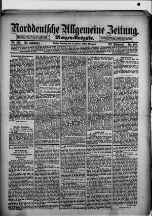 Norddeutsche allgemeine Zeitung vom 08.10.1889