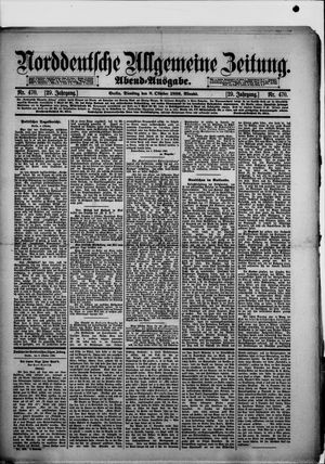 Norddeutsche allgemeine Zeitung vom 08.10.1889