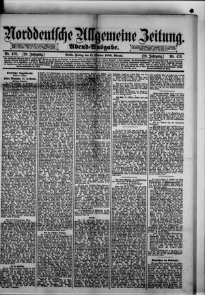 Norddeutsche allgemeine Zeitung vom 11.10.1889
