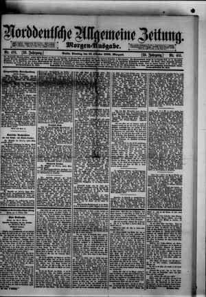 Norddeutsche allgemeine Zeitung vom 15.10.1889