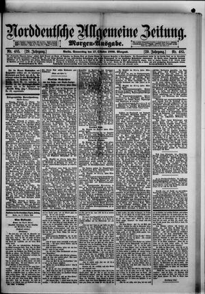 Norddeutsche allgemeine Zeitung vom 17.10.1889