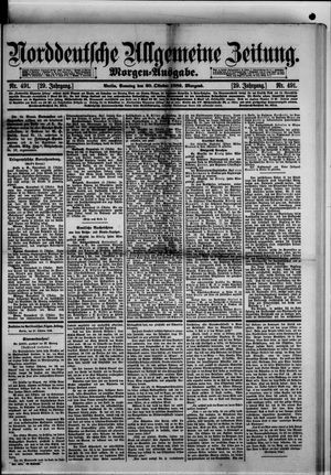 Norddeutsche allgemeine Zeitung vom 20.10.1889