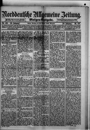 Norddeutsche allgemeine Zeitung vom 22.10.1889